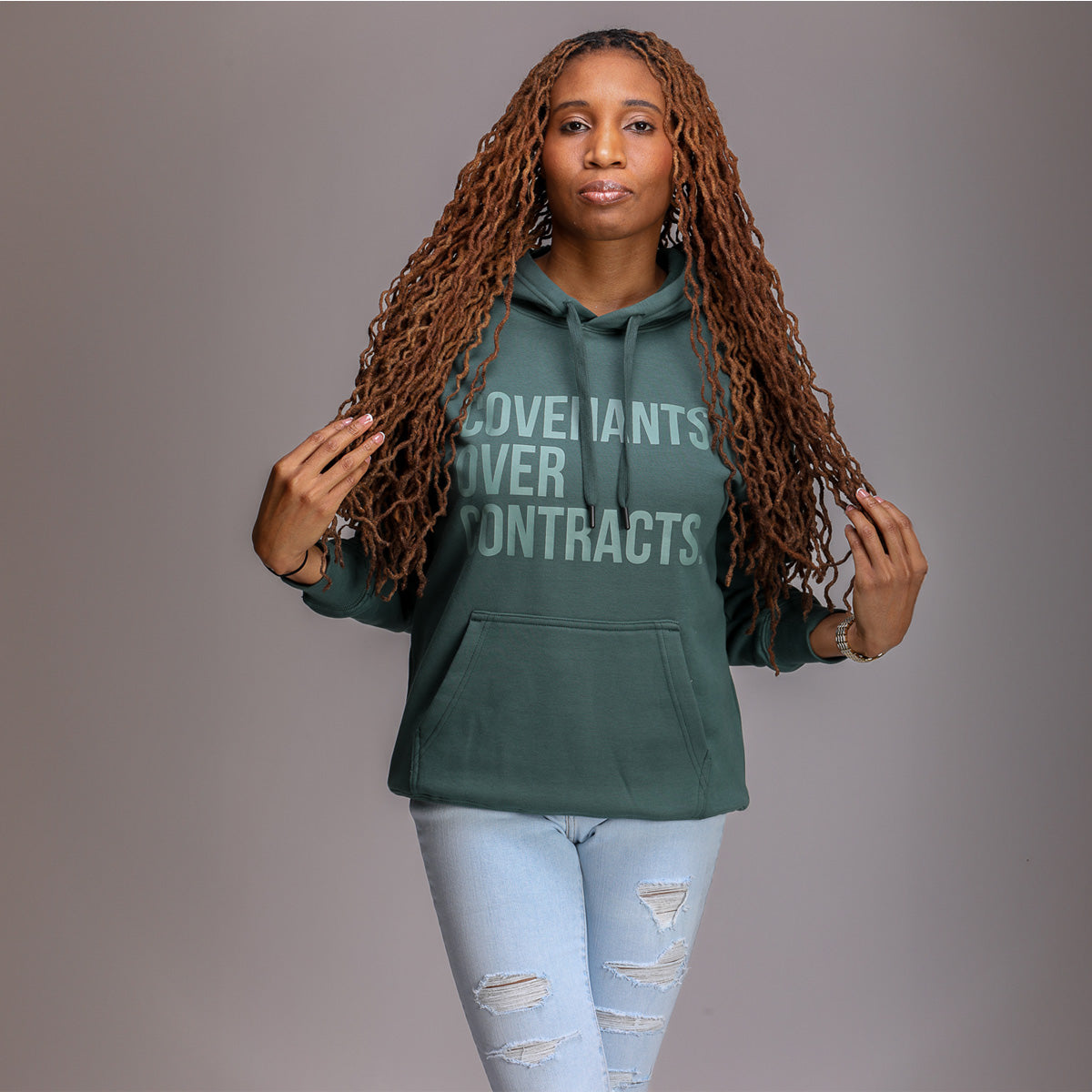 Covenants Over Contracts Hoodie: $30-$50