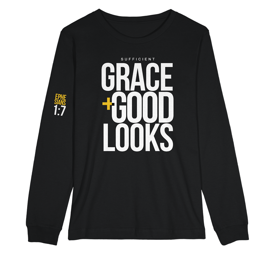 Grace +Good Looks Long Sleeve T-Shirt- Black: $20-$40