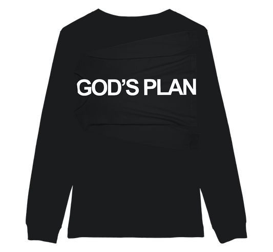 God’s Plan Long Sleeve T-Shirt- Black: $20-$40