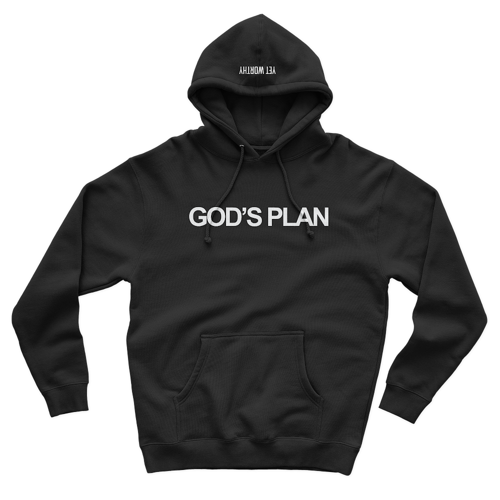 God’s Plan Hoodie- Black: $30-$50