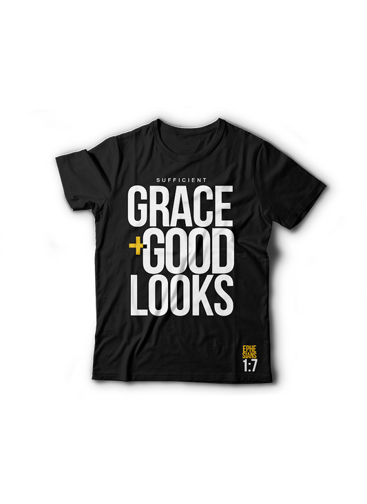 Grace +Good Looks T-Shirt- Black: $15-$30