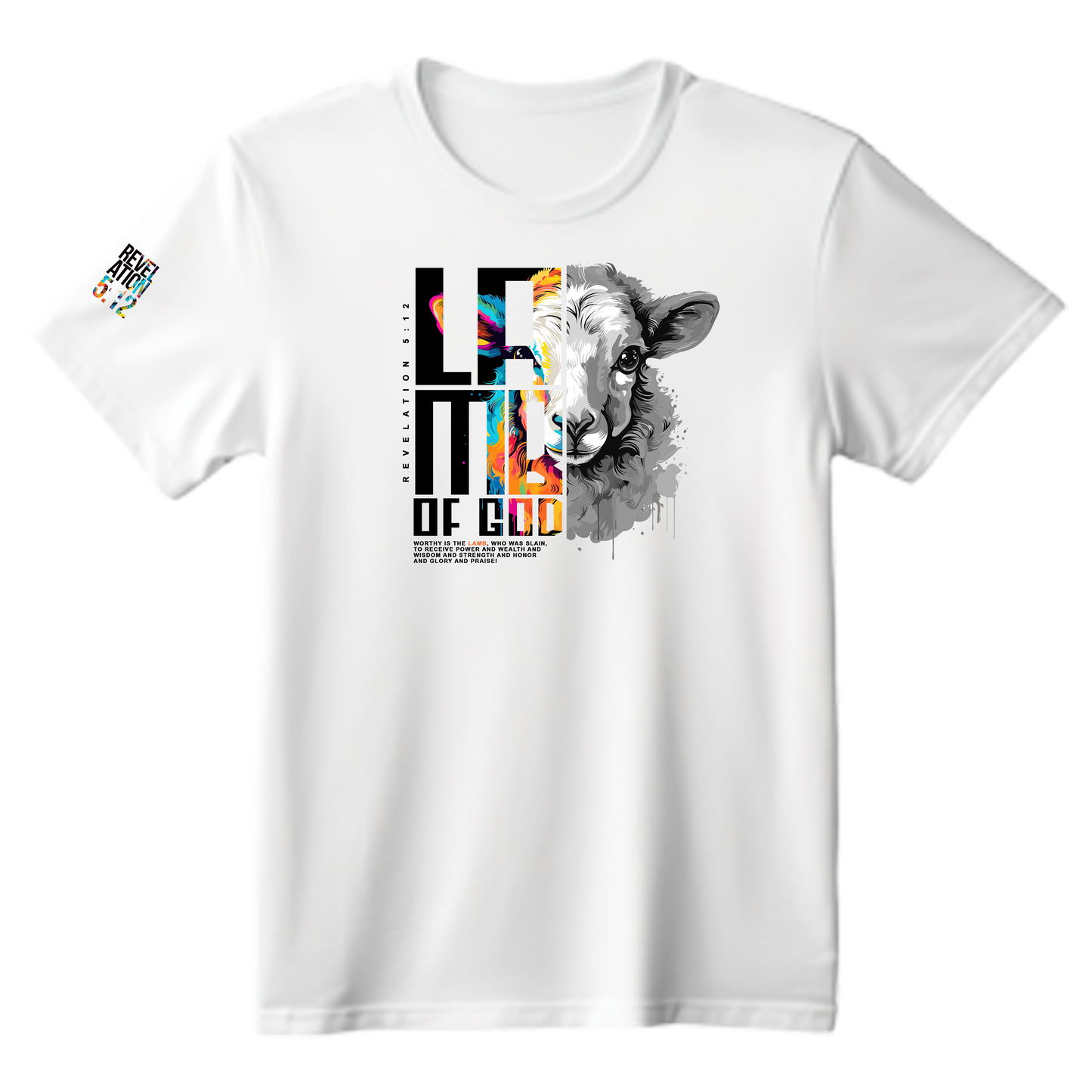 Lamb of God T-Shirt- White: $30