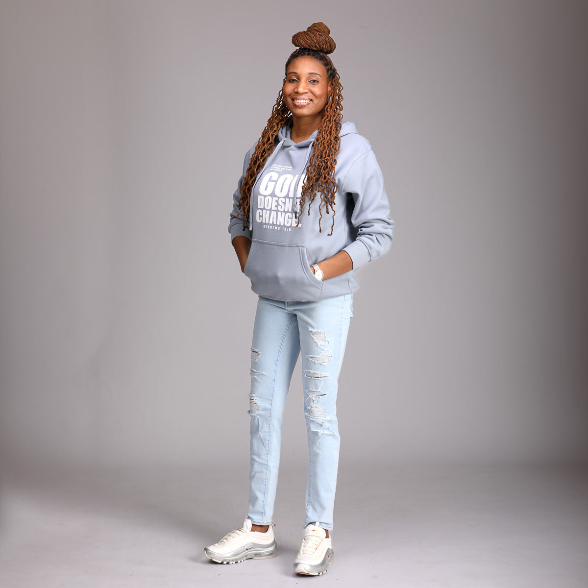 God Doesn't Change Hoodie: $20-$25