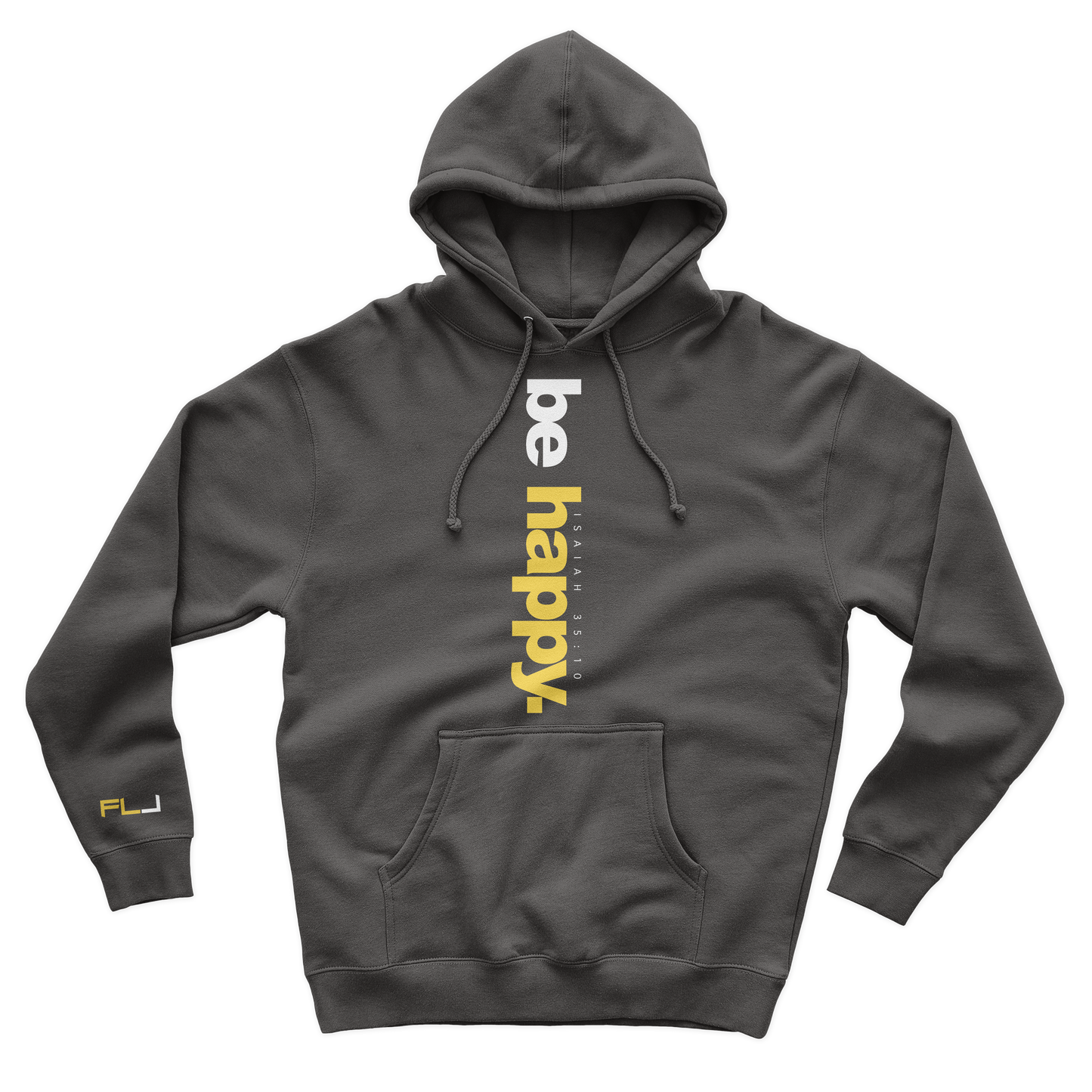 Be Happy Hoodie- Grey: $15-$25