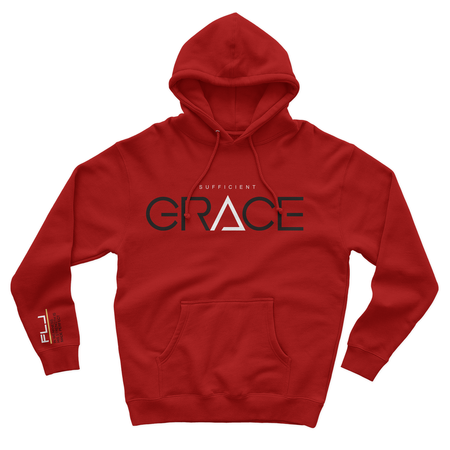 Sufficient Grace Hoodie- Red: $30-$50