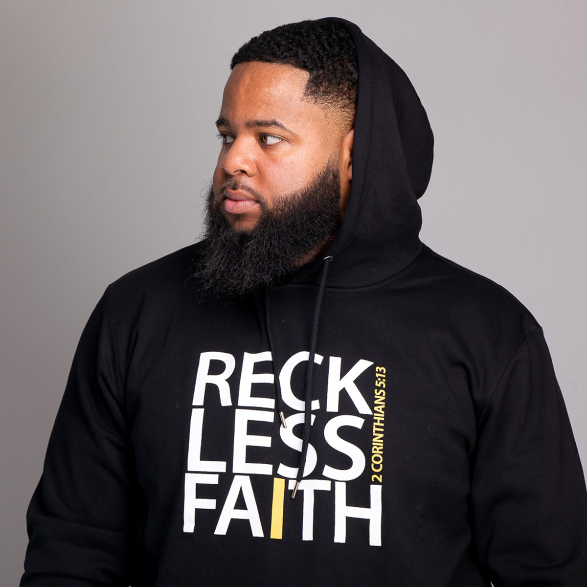Reckless Faith Hoodie- Black: $30-$50